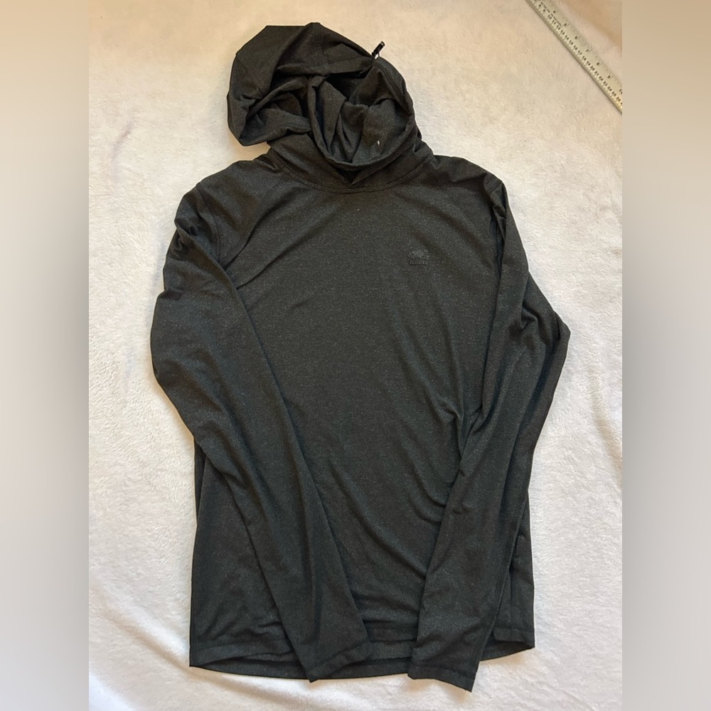Roots Black Long Sleeve with Hood and Cowl Neck